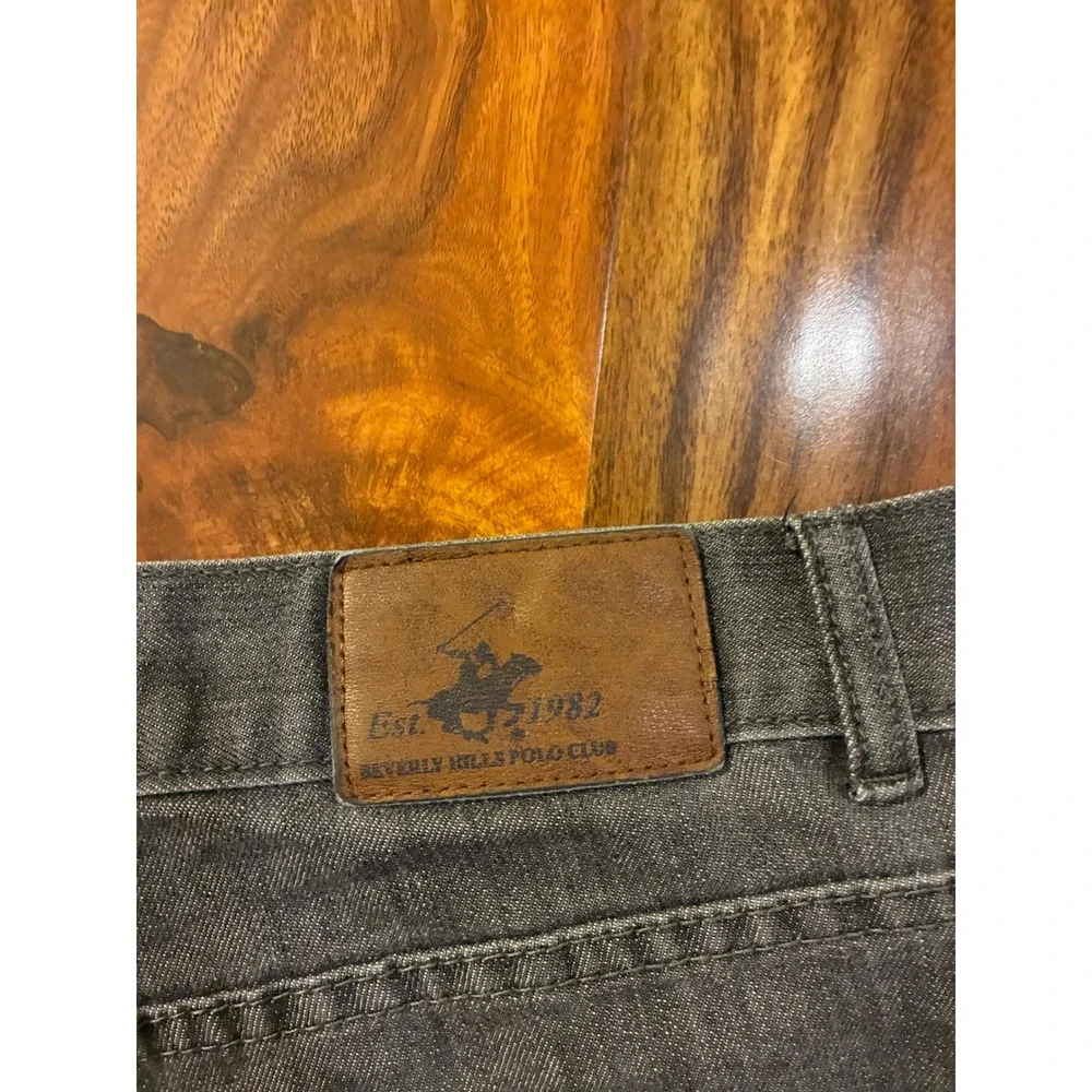 Beverly Hills Polo Club Mens Faded Black‎ Straight Leg Denim Jeans 34x30